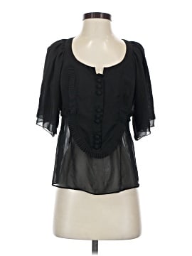 BCBGMAXAZRIA Short Sleeve Blouse (view 1)