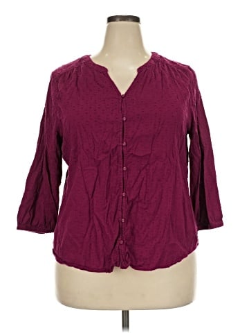 Croft & Barrow 3/4 Sleeve Blouse (view 1)