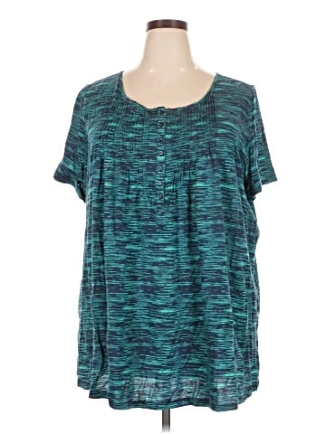 Woman Within Short Sleeve Henley (view 1)