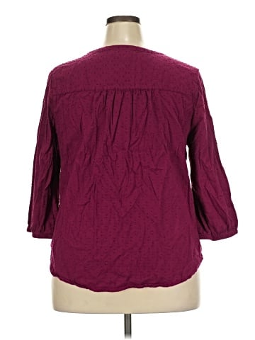 Croft & Barrow 3/4 Sleeve Blouse (view 2)