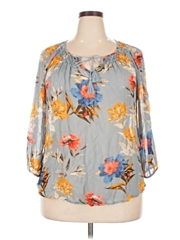 Lucky Brand 3/4 Sleeve Blouse (view 1)