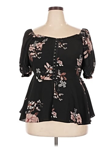 City Chic 3/4 Sleeve Blouse (view 1)