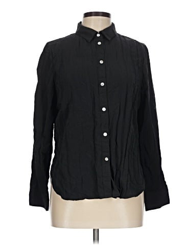 Madewell Crinkled Button-Up Shirt (view 1)