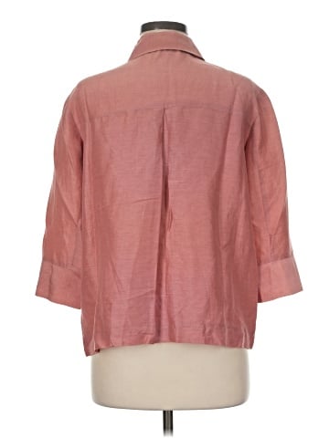 Ann Freedberg 3/4 Sleeve Button-Down Shirt (view 2)