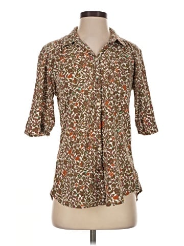 Eddie Bauer 3/4 Sleeve Button-Down Shirt (view 1)