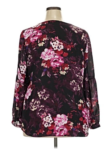 Roz & Ali Long Sleeve Blouse (view 2)