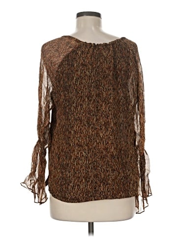 Spenser Jeremy Long Sleeve Silk Top (view 2)