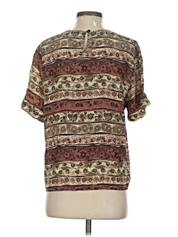 Anna and Frank Short Sleeve Silk Top (view 2)