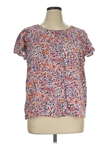 St. John's Bay Short Sleeve Blouse (view 1)