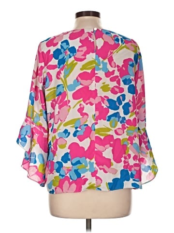 Black Label by Evan Picone 3/4 Sleeve Blouse (view 2)
