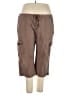 Basic Editions 100% Cotton Brown Cargo Pants Size 22 - photo 1