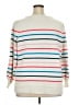 Lane Bryant Stripes White Pullover Sweater Size 22 - 24 Plus - photo 2