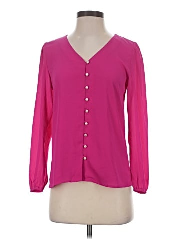 Ann Taylor Long Sleeve Blouse (view 1)
