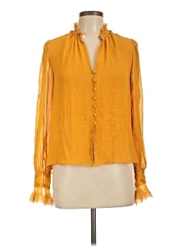 Jonathan Simkhai Long Sleeve Silk Top (view 1)