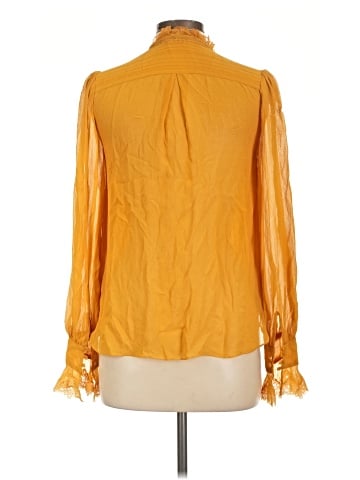 Jonathan Simkhai Long Sleeve Silk Top (view 2)