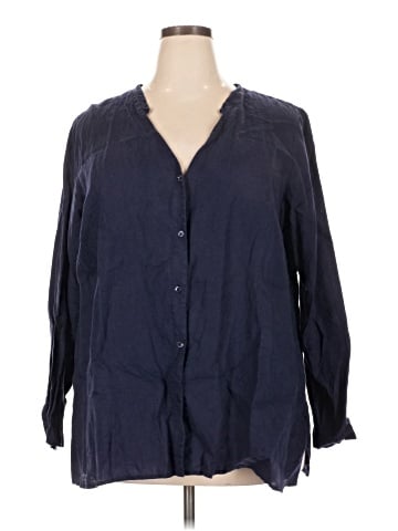 Eileen Fisher 3/4 Sleeve Button-Down Shirt (view 1)