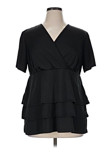 Cj Banks Short Sleeve Blouse (view 1)