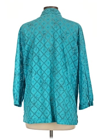 Sag Harbor 3/4 Sleeve Button-Down Shirt (view 2)