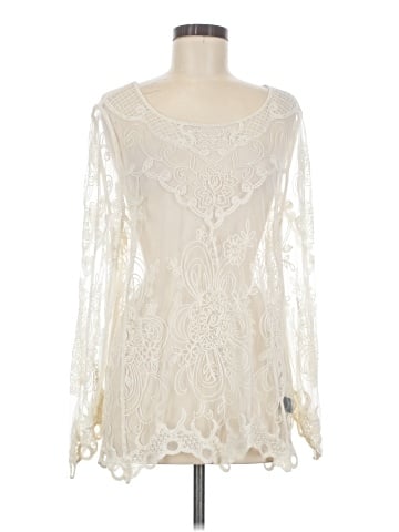 En Creme Long Sleeve Blouse (view 1)