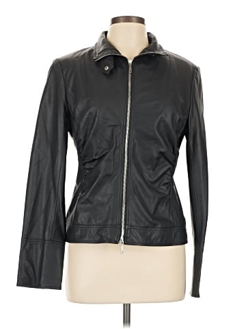 Lafayette 148 New York Leather Jacket (view 1)