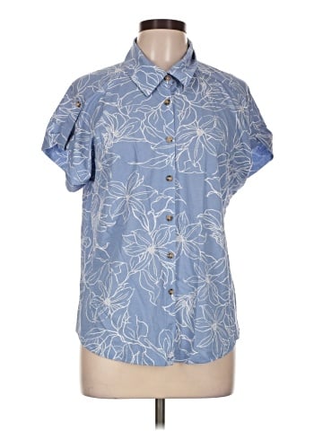 Bobeau Short Sleeve Blouse (view 1)