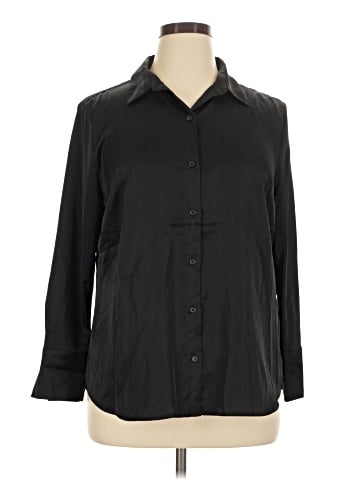 Banana Republic Factory Store 3/4 Sleeve Button-Down Shirt (view 1)