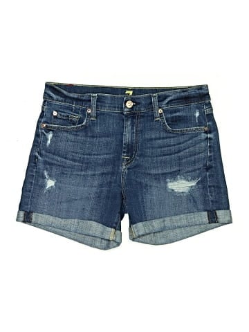 7 For All Mankind Denim Shorts (view 1)