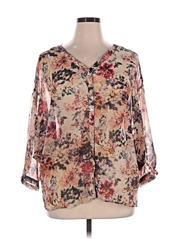 i Jeans by Buffalo 3/4 Sleeve Blouse (view 1)