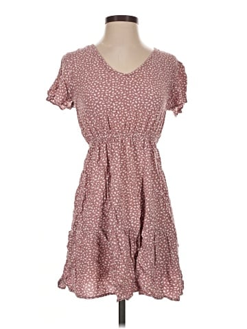 Pink Rose Casual Dress (view 1)