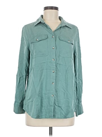 Chico's 3/4 Sleeve Button-Down Shirt (view 1)