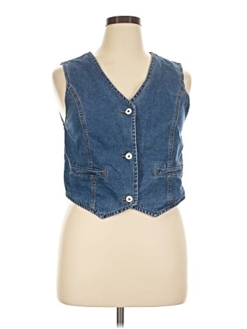 Unbranded Denim Vest (view 1)