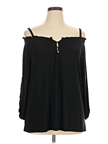 INC International Concepts 3/4 Sleeve Blouse (view 1)