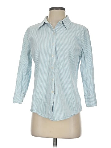 L.L.Bean 3/4 Sleeve Button-Down Shirt (view 1)
