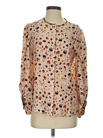 Hunter Bell Long Sleeve Silk Top (view 1)