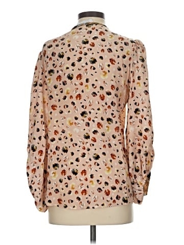 Hunter Bell Long Sleeve Silk Top (view 2)