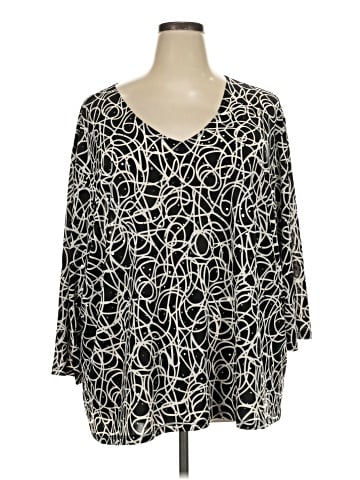 Maggie Barnes 3/4 Sleeve Blouse (view 1)