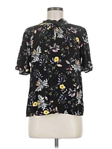 Amour Vert Short Sleeve Silk Top (view 1)