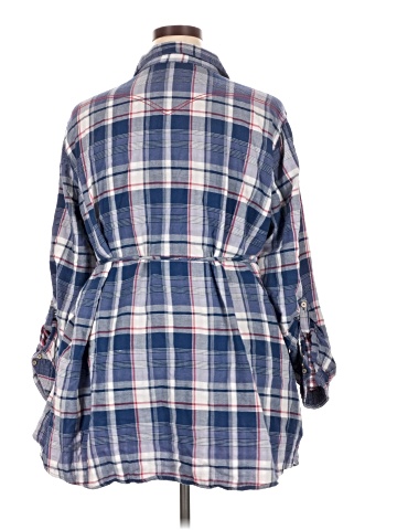 Bit & Bridle 3/4 Sleeve Button-Down Shirt (view 2)