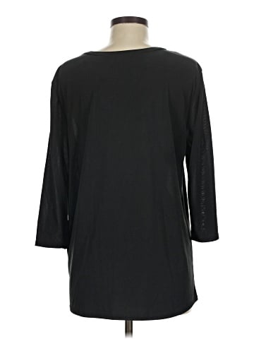 Green Envelope 3/4 Sleeve Top (view 2)