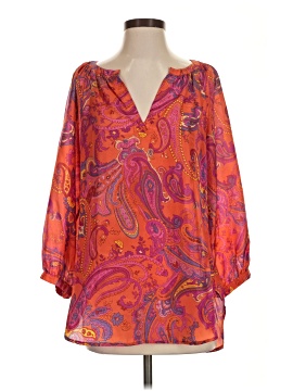Lauren by Ralph Lauren 3/4 Sleeve Silk Top (view 1)