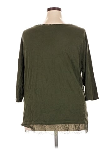 Lane Bryant 3/4 Sleeve T-Shirt (view 2)