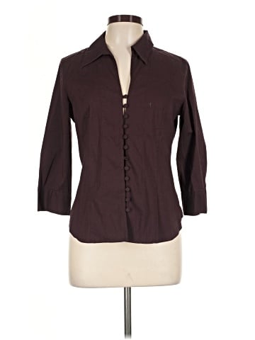 Apostrophe 3/4 Sleeve Button-Down Shirt (view 1)
