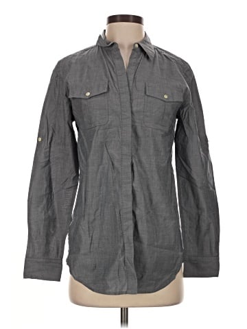 Ann Taylor Long Sleeve Button-Down Shirt (view 1)