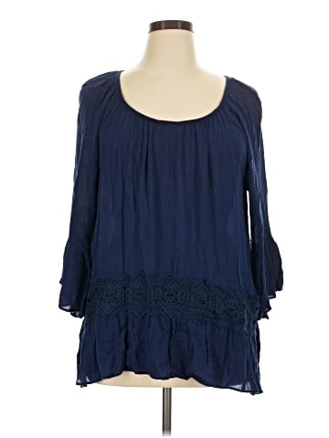 New Directions 3/4 Sleeve Blouse (view 1)