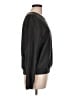 Theory Solid Black Gray Wool Pullover Sweater Size L - photo 4