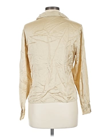 The Limited Long Sleeve Silk Top (view 2)