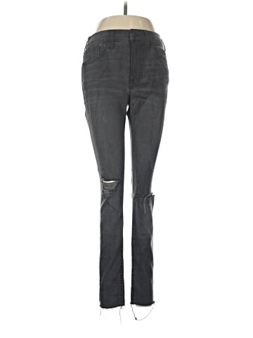 Madewell 9" Mid-Rise Skinny Jeans in Black Sea (view 1)