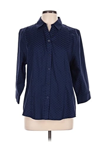 Chico's 3/4 Sleeve Button-Down Shirt (view 1)