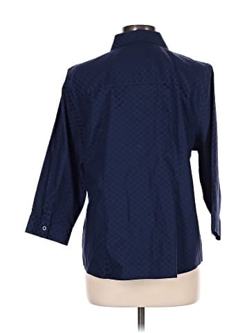 Chico's 3/4 Sleeve Button-Down Shirt (view 2)