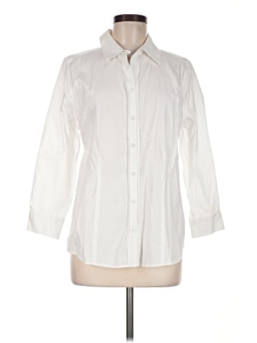 Chico's 3/4 Sleeve Button-Down Shirt (view 1)